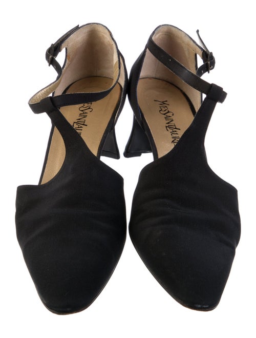 Yves Saint Laurent Canvas T-Strap Pumps