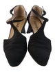 Yves Saint Laurent Canvas T-Strap Pumps