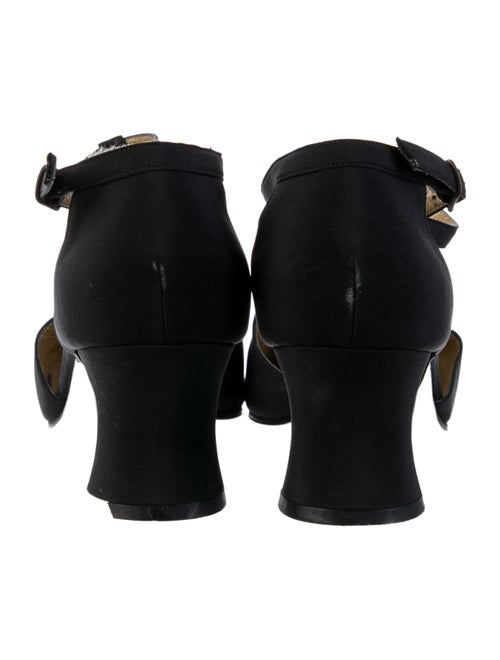 Yves Saint Laurent Canvas T-Strap Pumps