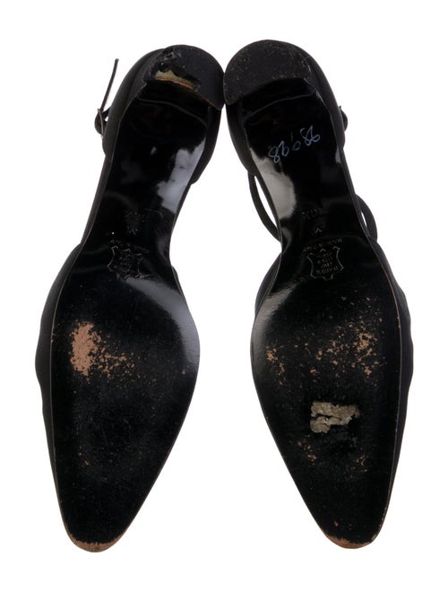 Yves Saint Laurent Canvas T-Strap Pumps