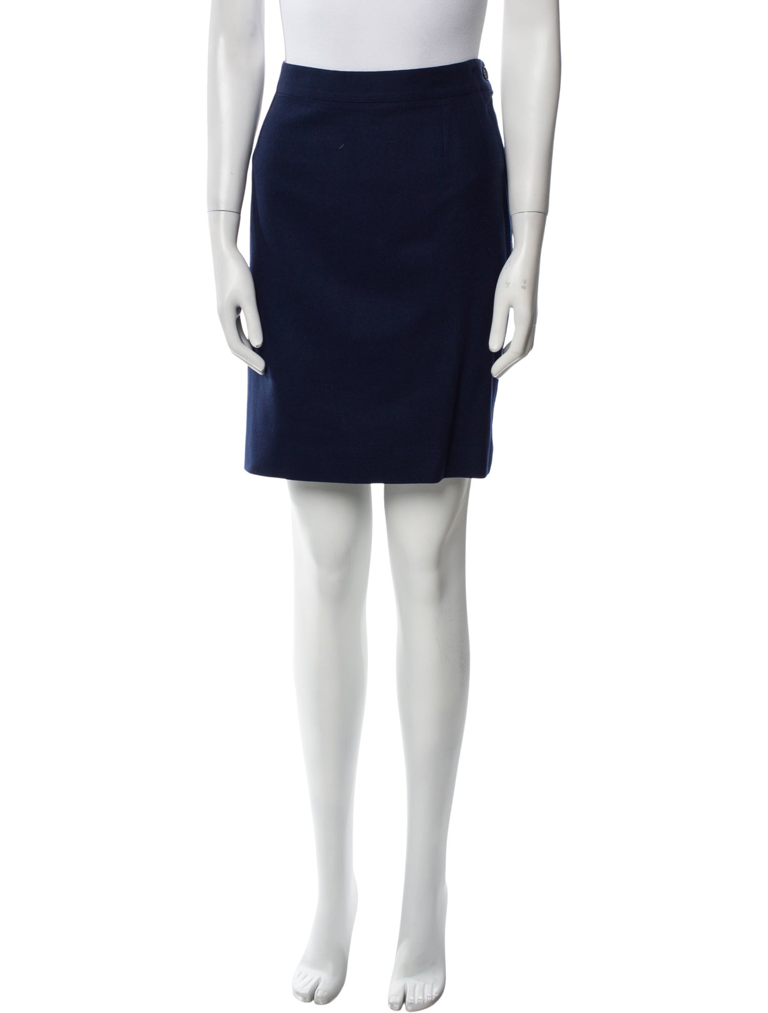 Yves Saint Laurent Wool Knee-Length Skirt