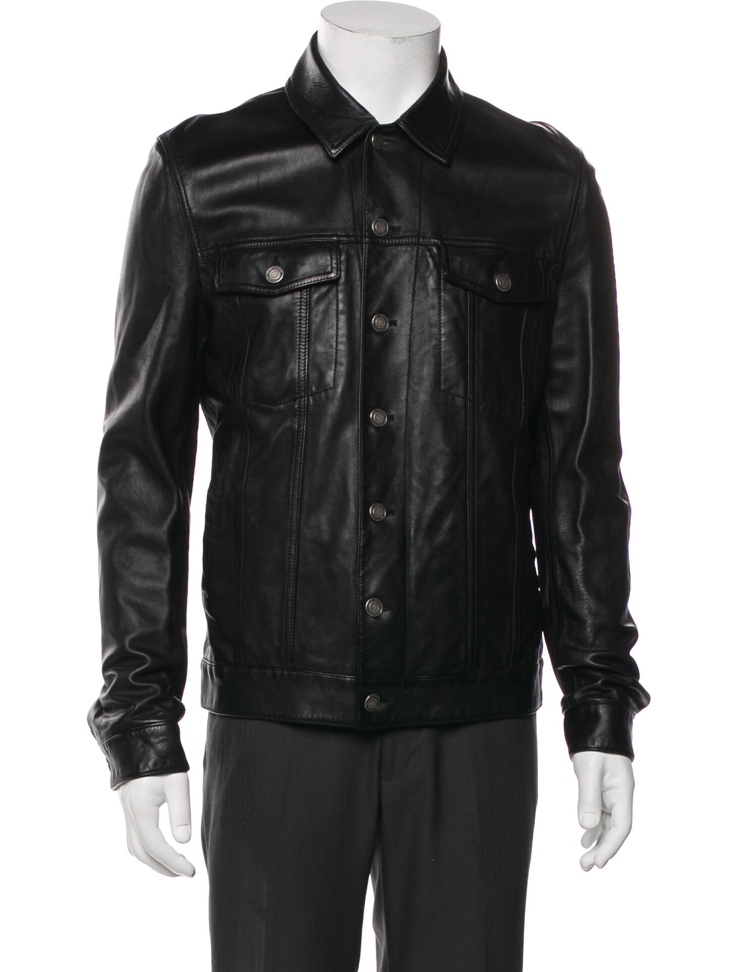 Saint Laurent 2019 Lambskin Trucker Jacket