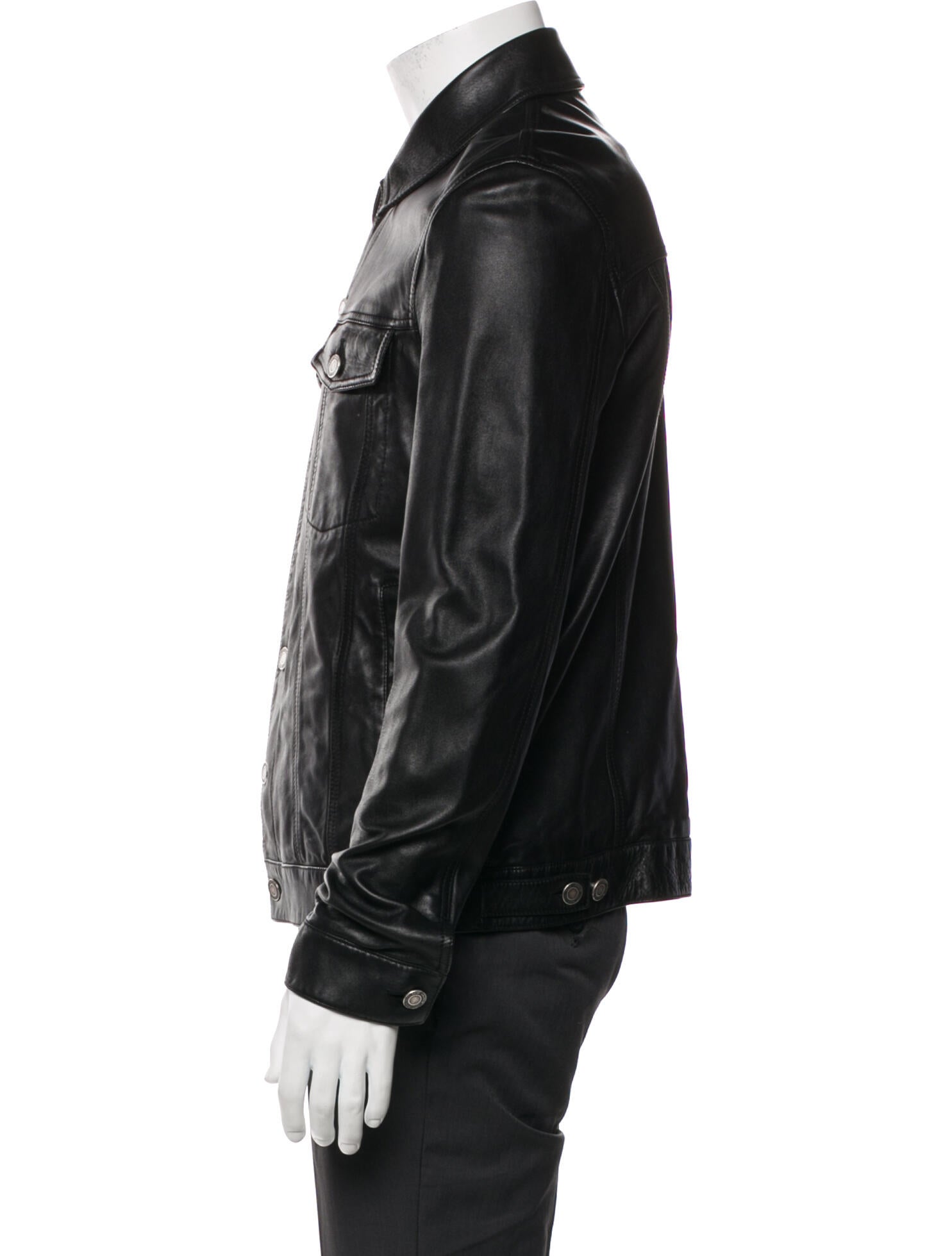 Saint Laurent 2019 Lambskin Trucker Jacket