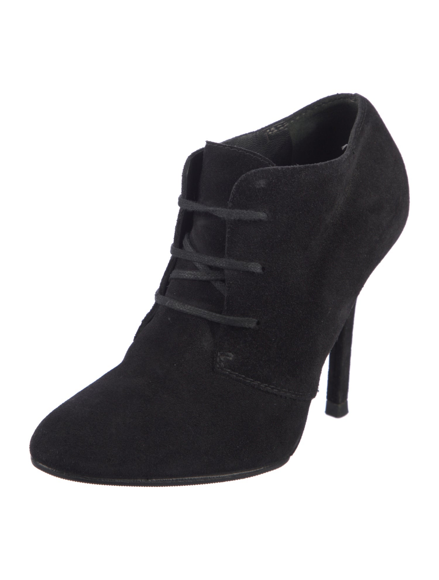 Yves Saint Laurent Suede Lace-Up Boots