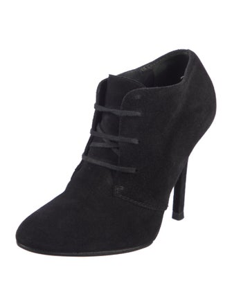 Yves Saint Laurent Suede Lace-Up Boots