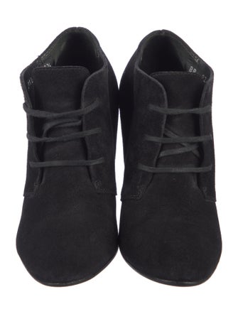 Yves Saint Laurent Suede Lace-Up Boots