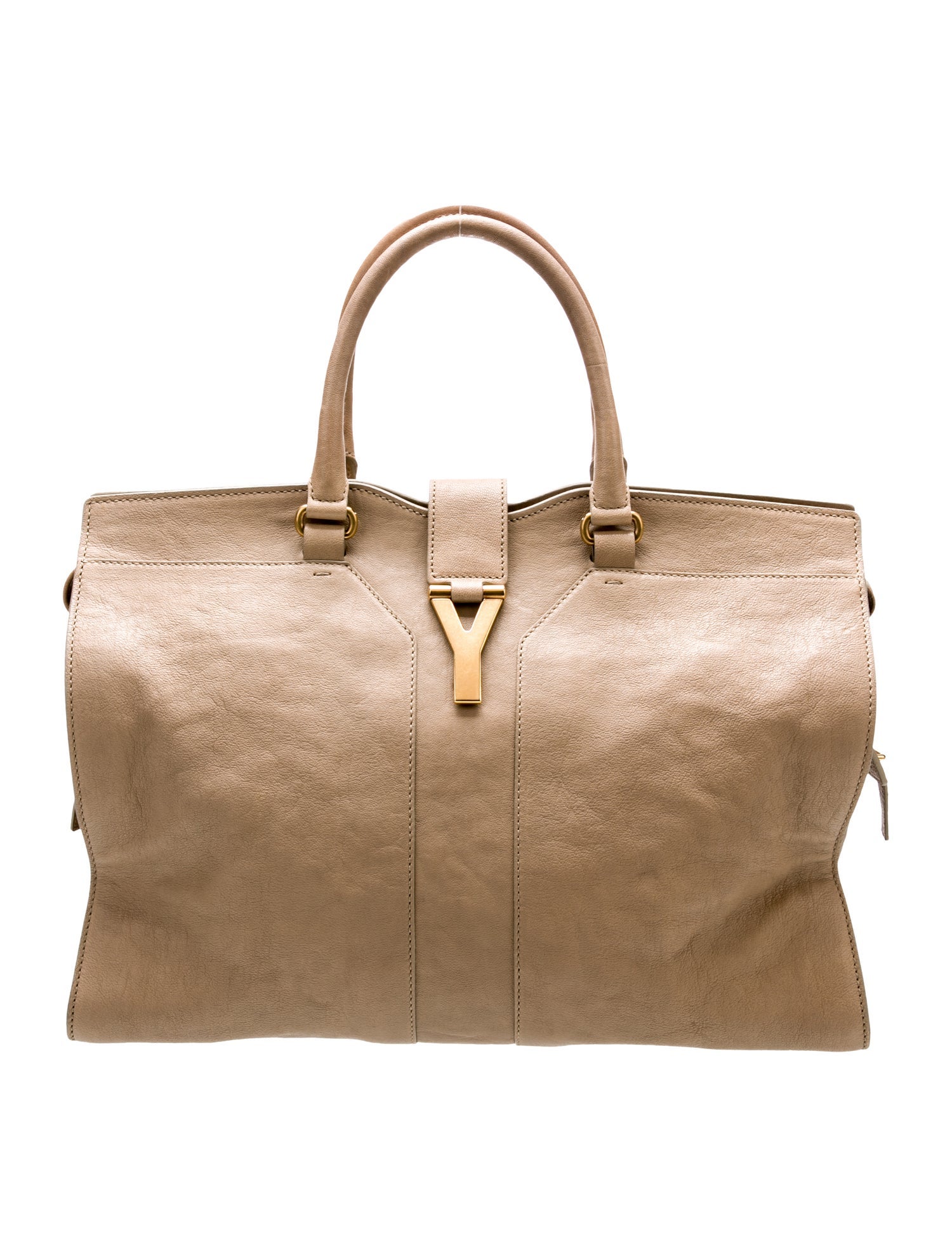 Yves Saint Laurent Leather Top Handle Bag Large