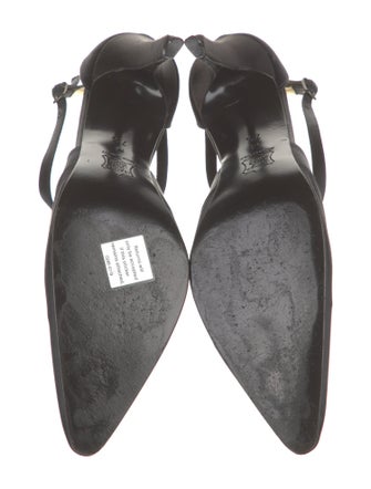 Yves Saint Laurent Satin T-Strap Pumps