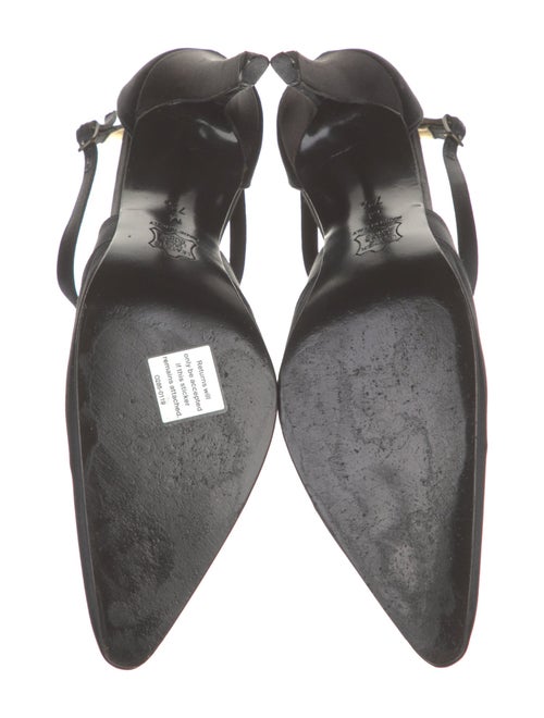 Yves Saint Laurent Satin T-Strap Pumps