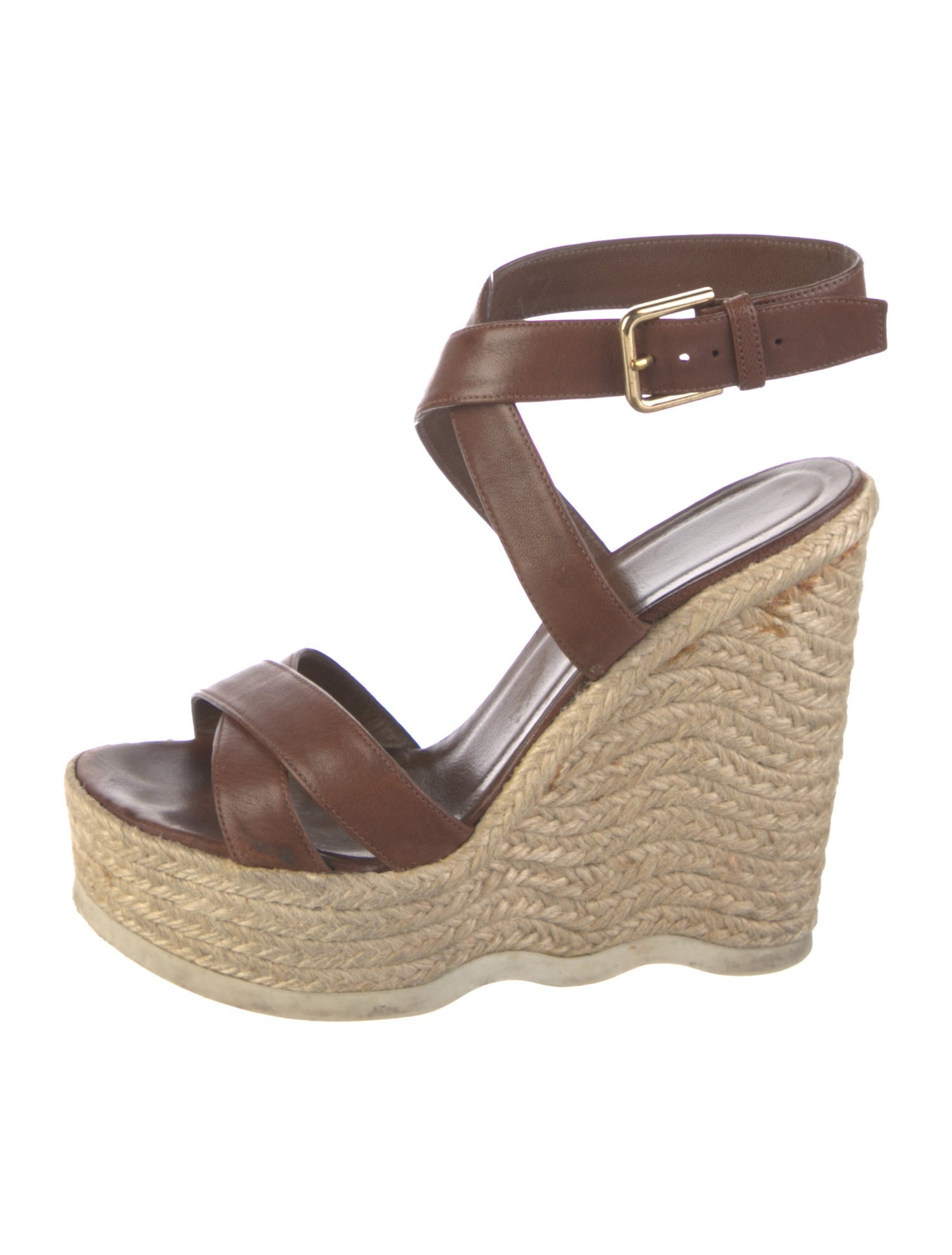 Yves Saint Laurent Leather Espadrilles