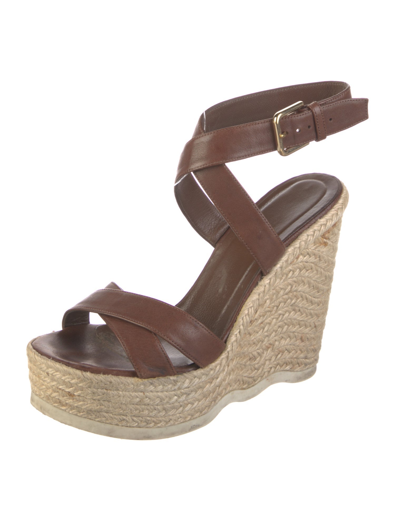 Yves Saint Laurent Leather Espadrilles