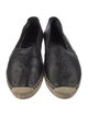 Yves Saint Laurent Leather Whipstitch Trim Espadrilles