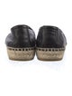 Yves Saint Laurent Leather Whipstitch Trim Espadrilles