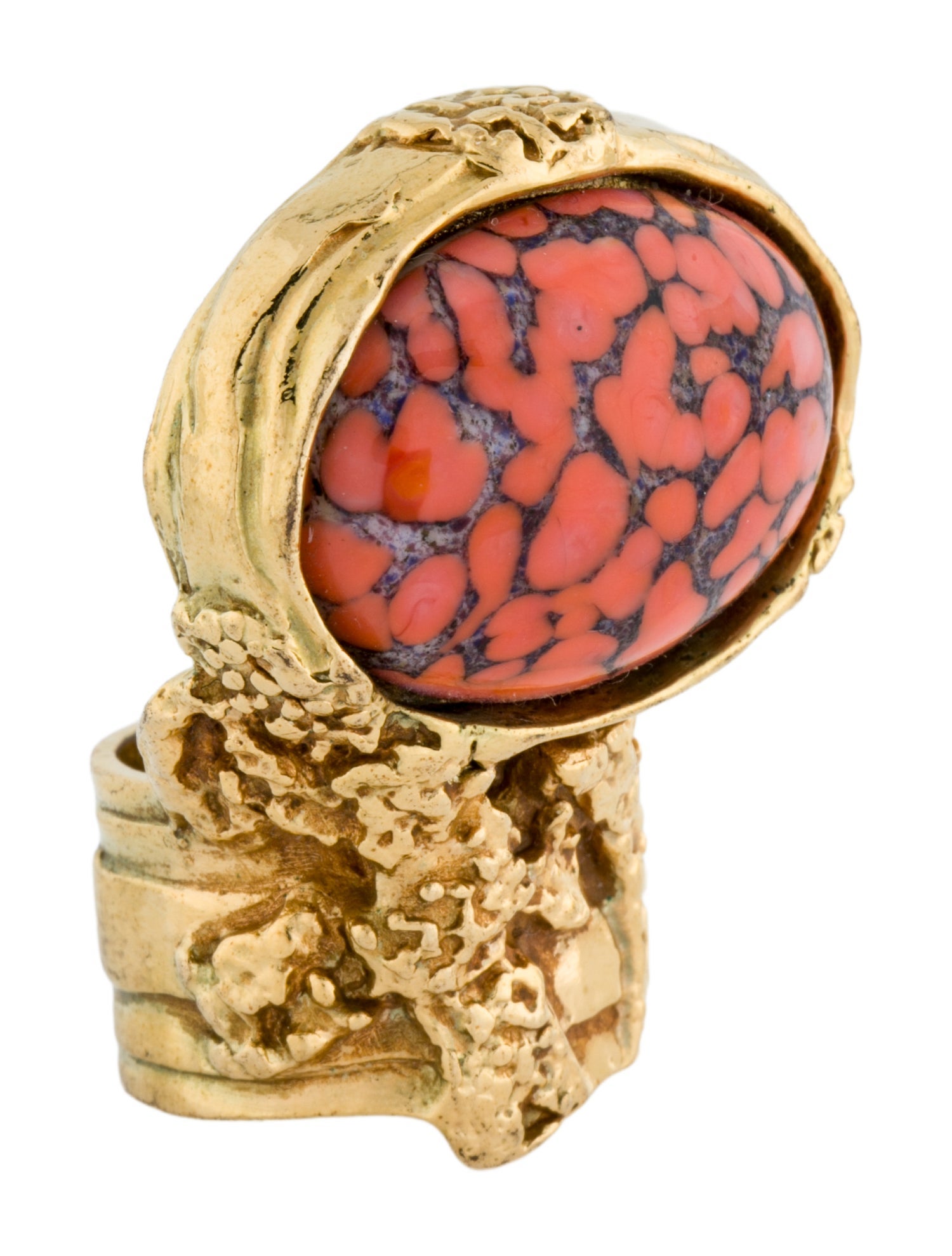Yves Saint Laurent Resin Arty Glass Ring