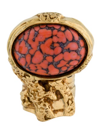 Yves Saint Laurent Resin Arty Glass Ring