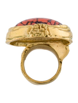 Yves Saint Laurent Resin Arty Glass Ring