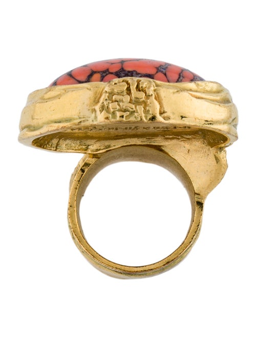 Yves Saint Laurent Resin Arty Glass Ring