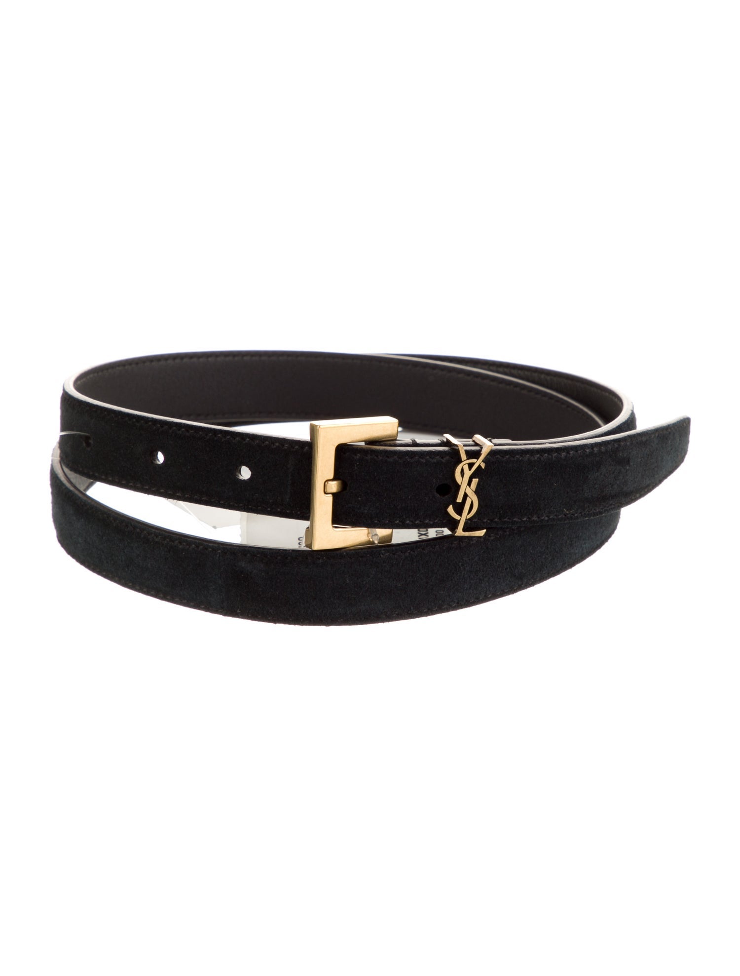 Saint Laurent Skinny Leather Belt