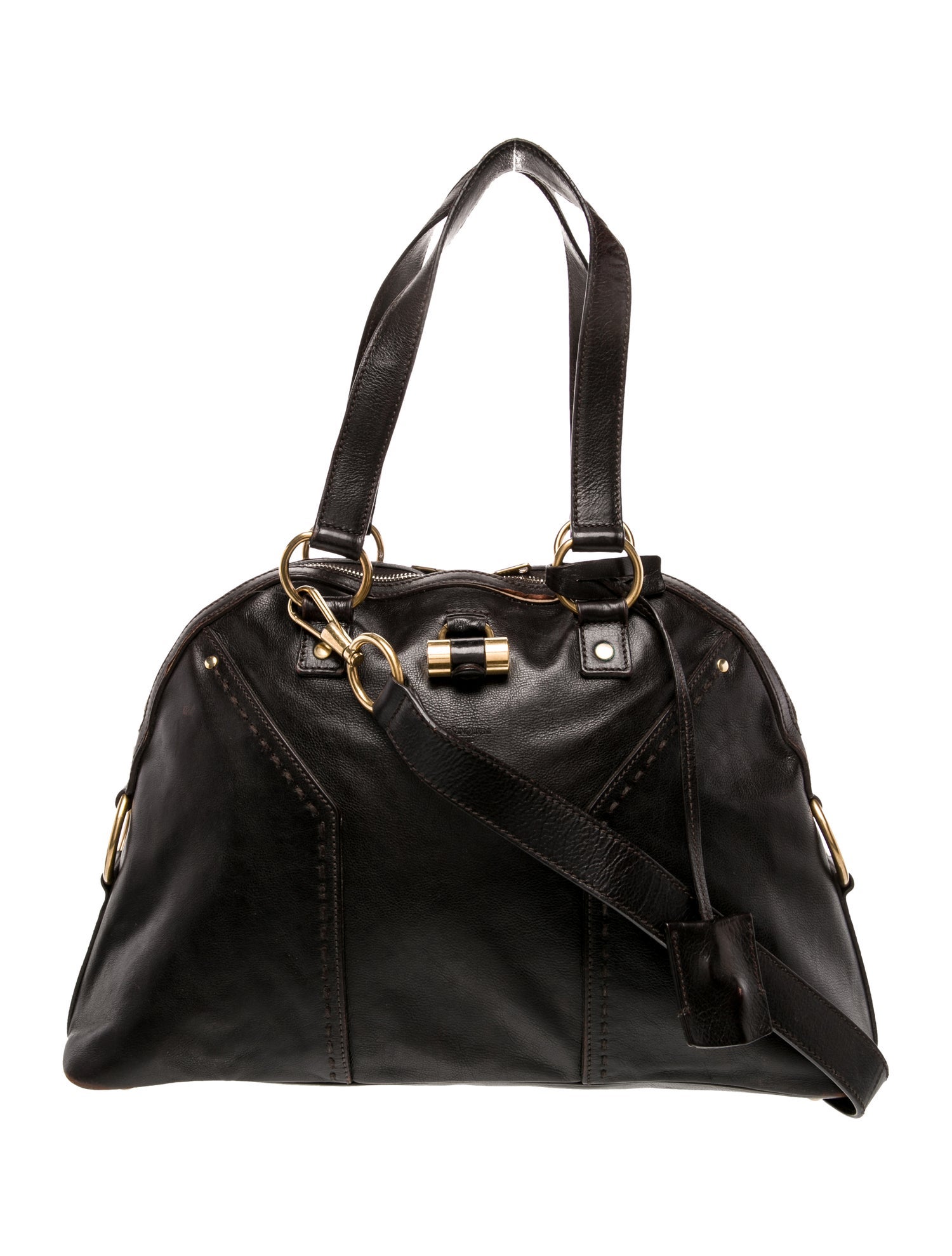 Yves Saint Laurent Rive Gauche Leather Shoulder Bag