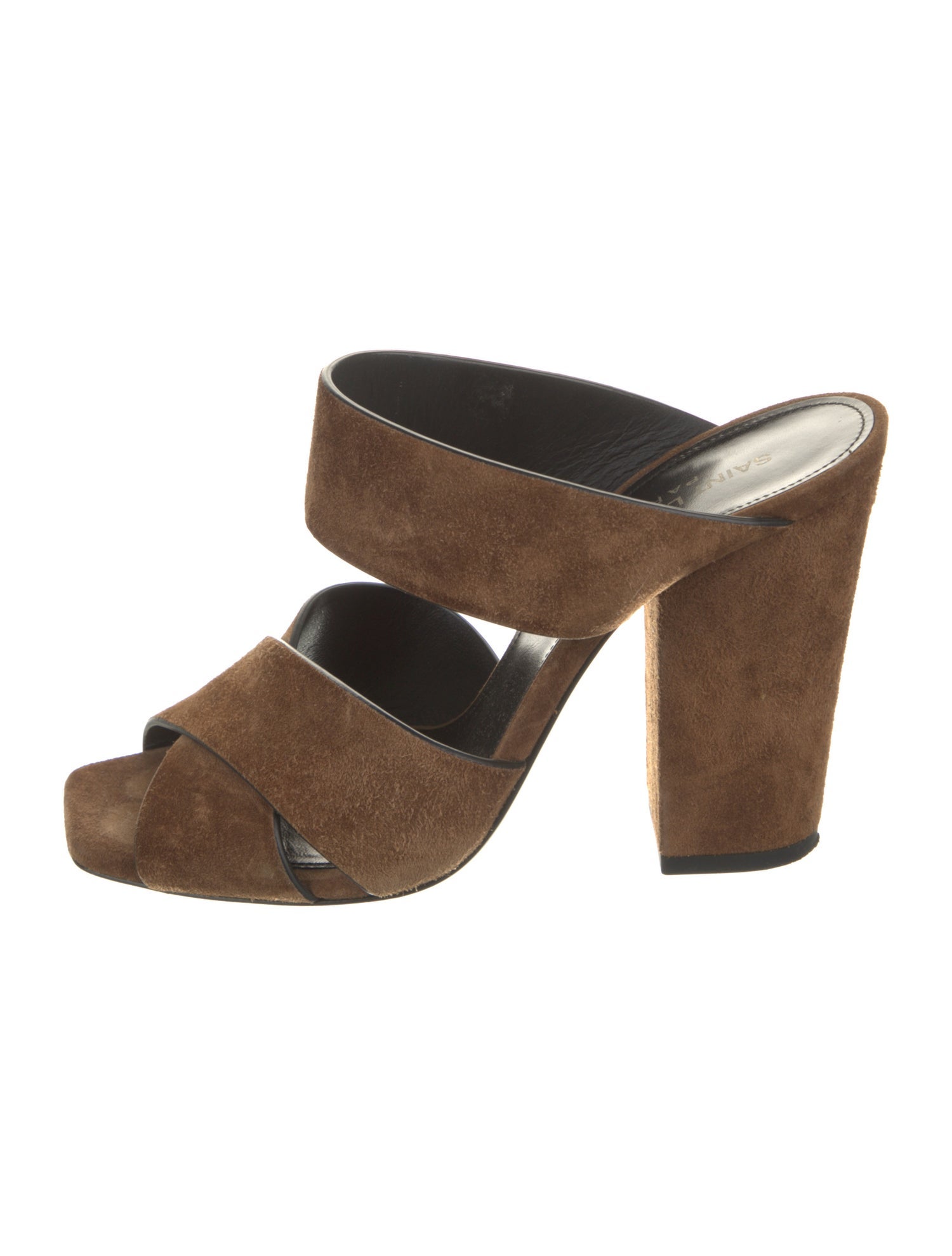 Saint Laurent Suede Slides