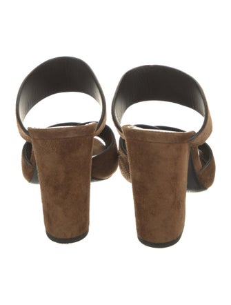 Saint Laurent Suede Slides