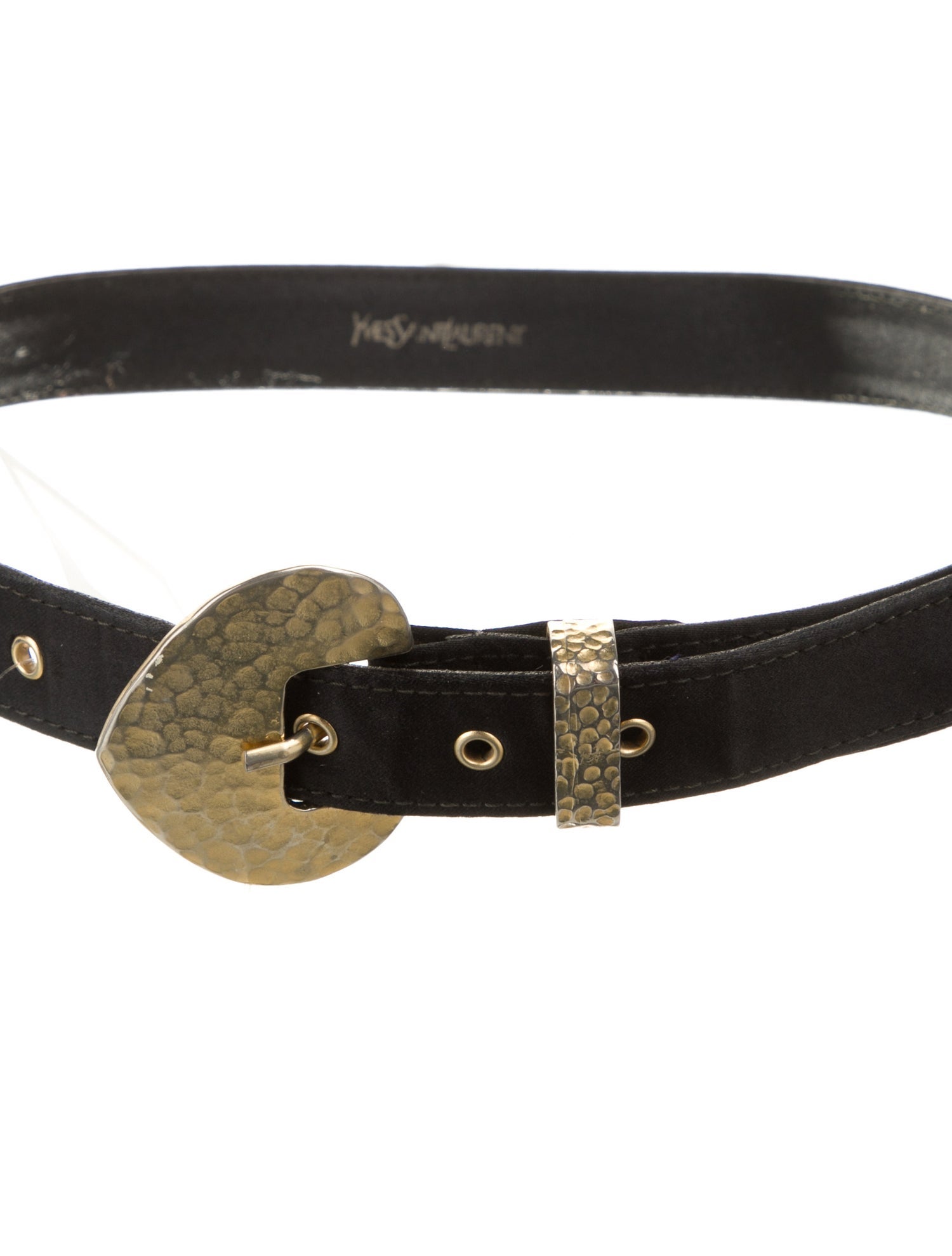 Yves Saint Laurent Skinny Satin Belt
