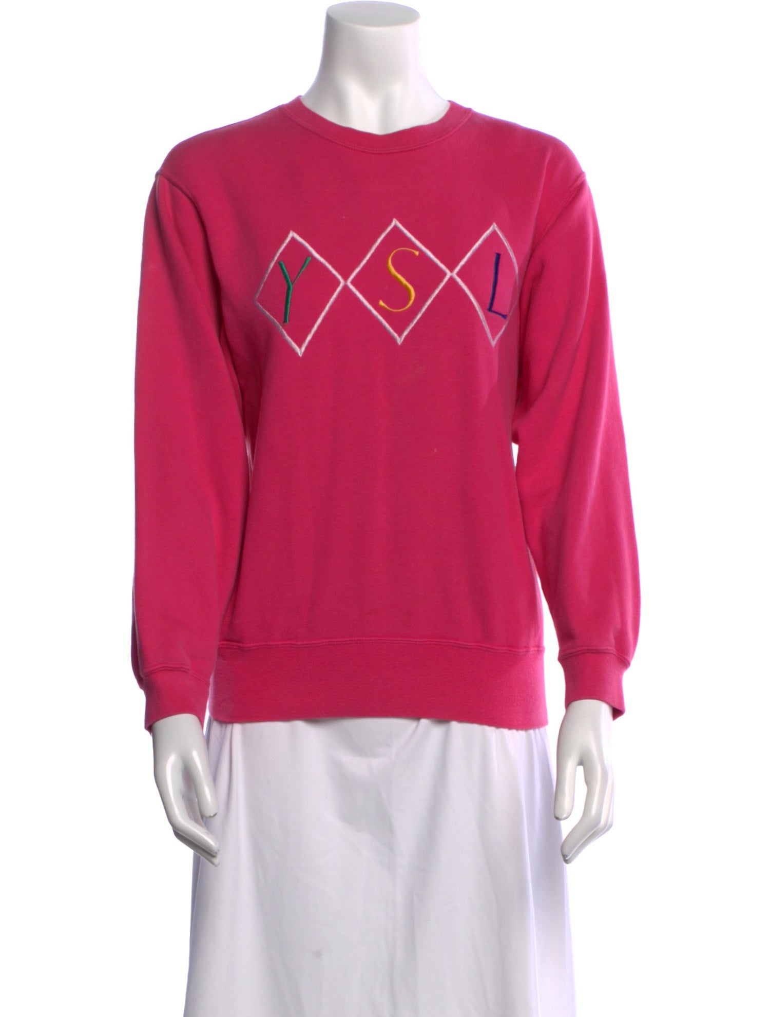 Yves Saint Laurent Crew Neck Long Sleeve Sweatshirt