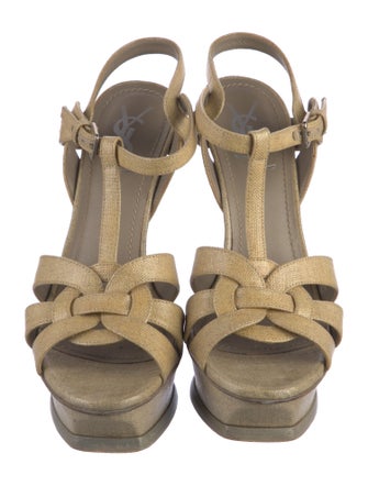 Yves Saint Laurent T-Strap Sandals