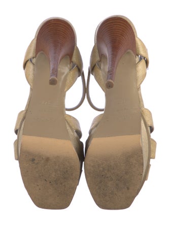 Yves Saint Laurent T-Strap Sandals
