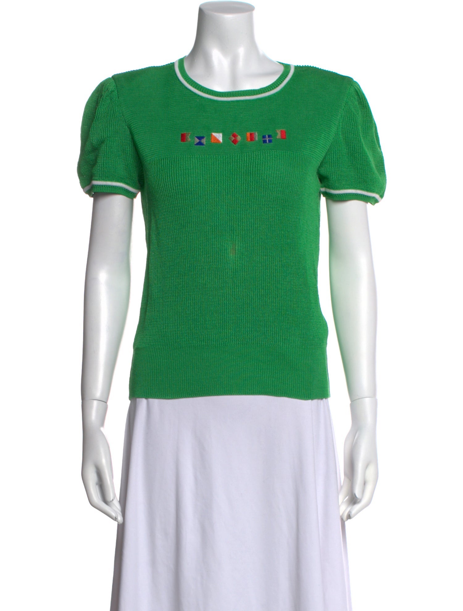 Yves Saint Laurent Linen Graphic Print T-Shirt