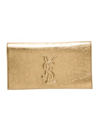 Yves Saint Laurent Leather Clutch Medium