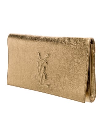 Yves Saint Laurent Leather Clutch Medium