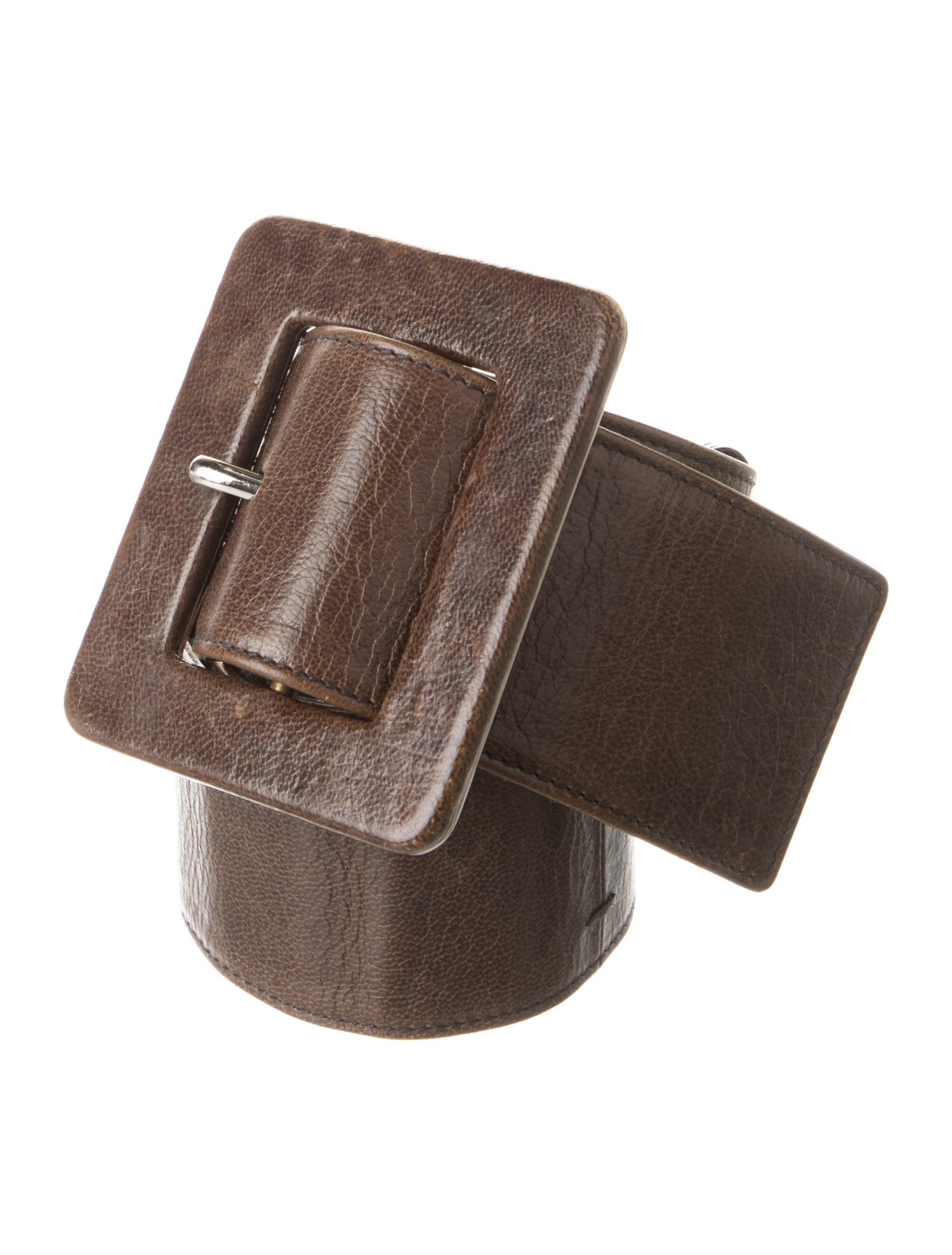 Yves Saint Laurent Wide Leather Waist Belt