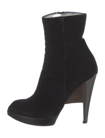 Yves Saint Laurent Suede Sock Boots