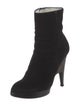 Yves Saint Laurent Suede Sock Boots