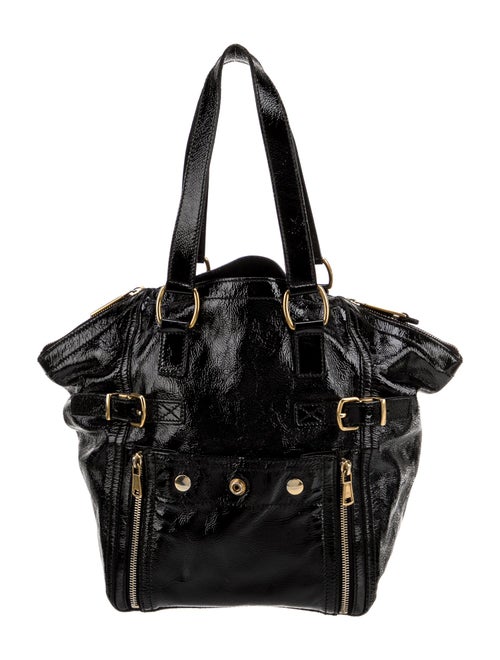 Yves Saint Laurent Rive Gauche Patent Leather Shoulder Bag