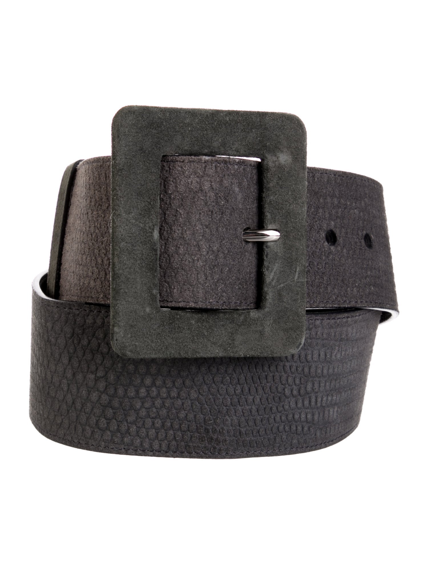 Yves Saint Laurent Wide Suede Waist Belt