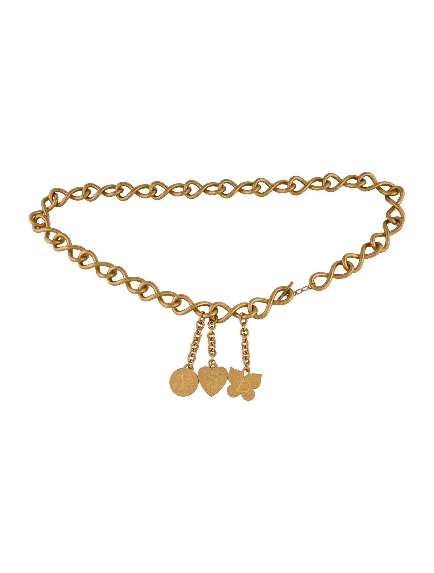 Yves Saint Laurent Skinny Metal Waist Belt