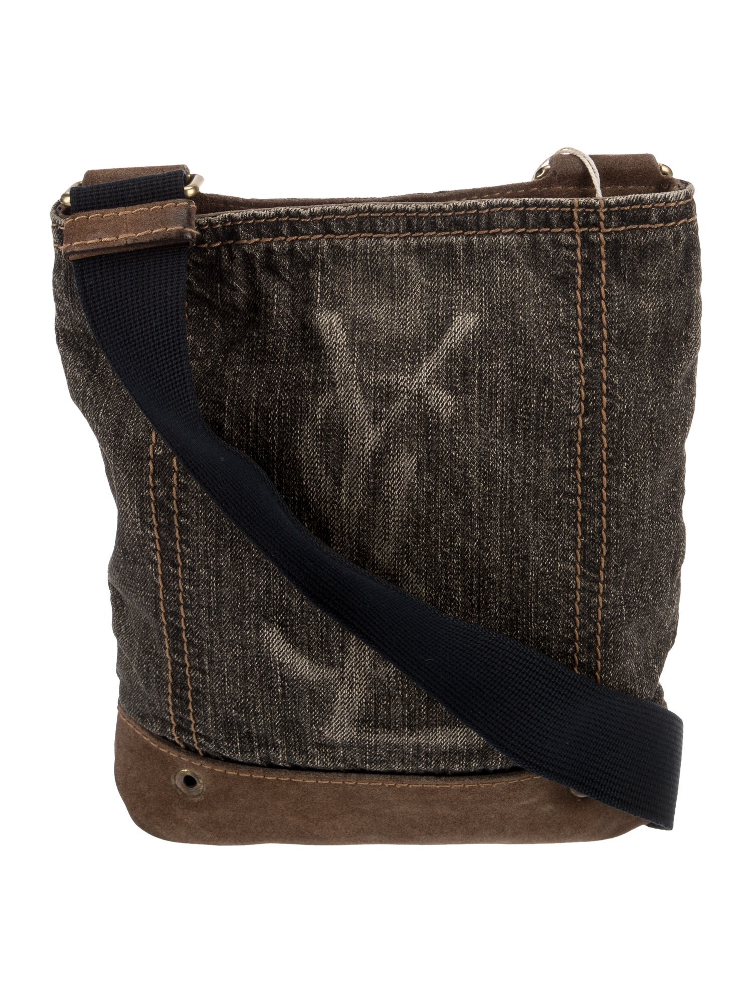 Yves Saint Laurent Denim Messenger Bag