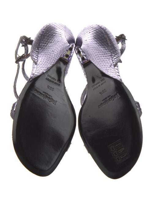 Yves Saint Laurent Snakeskin Animal Print Sandals