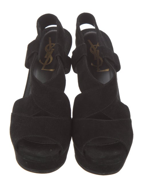 Yves Saint Laurent Suede Slingback Sandals