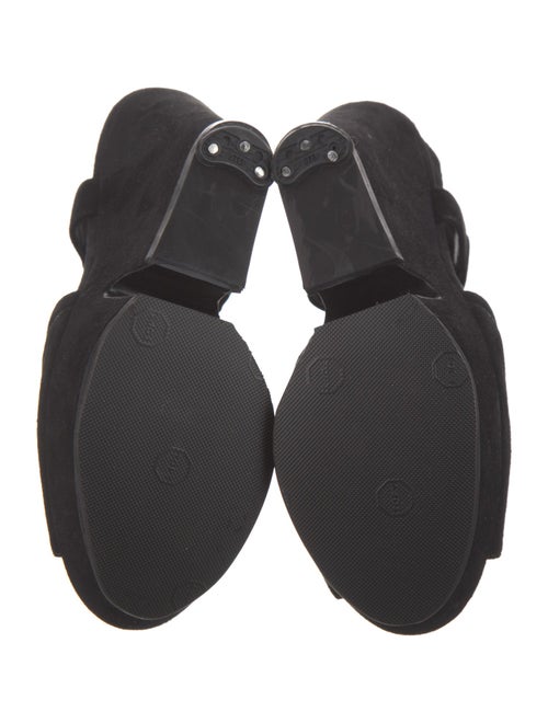 Yves Saint Laurent Suede Slingback Sandals