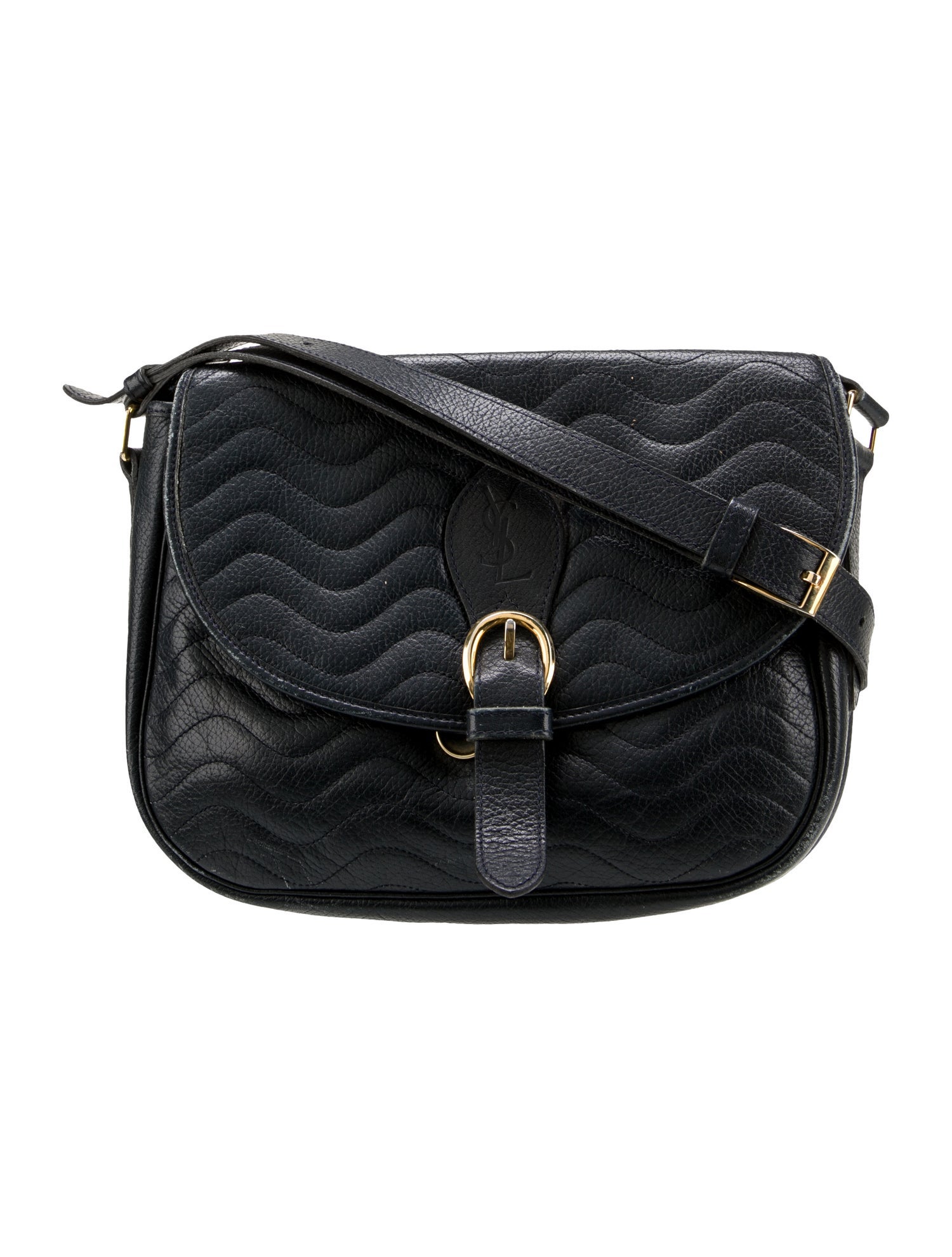 Yves Saint Laurent Leather Messenger Bag