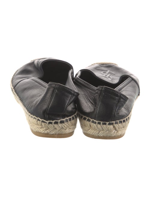 Saint Laurent Leather Whipstitch Trim Espadrilles