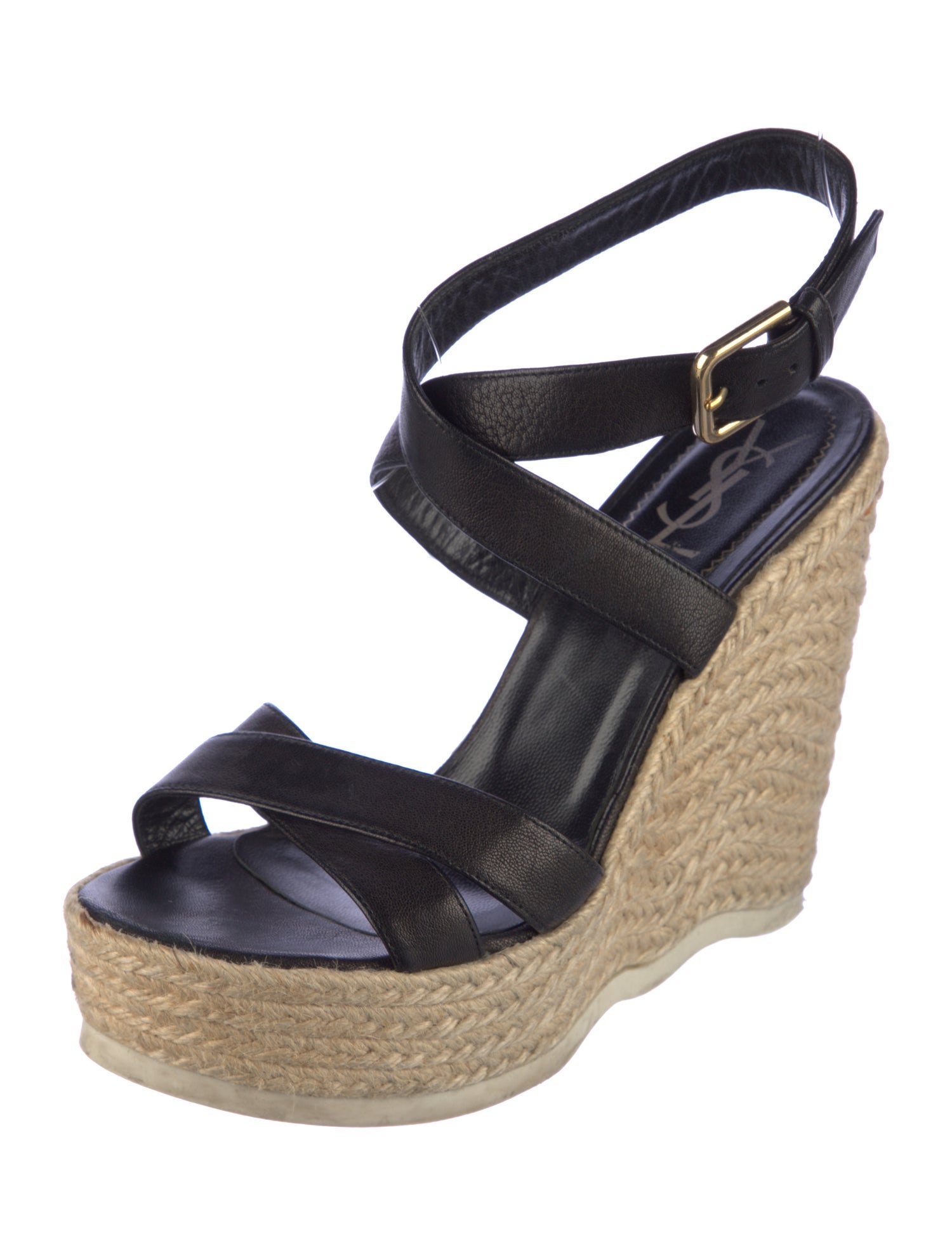 Yves Saint Laurent Leather Espadrilles