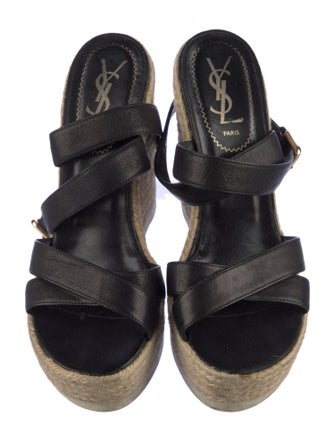 Yves Saint Laurent Leather Espadrilles