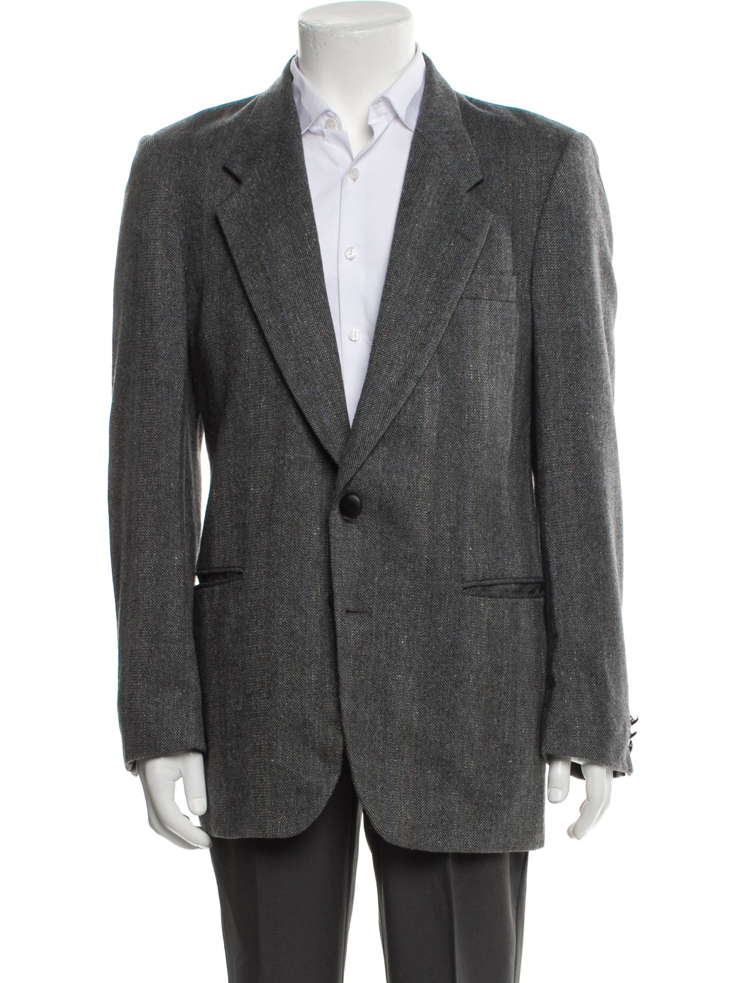 Yves Saint Laurent Tweed Pattern Blazer