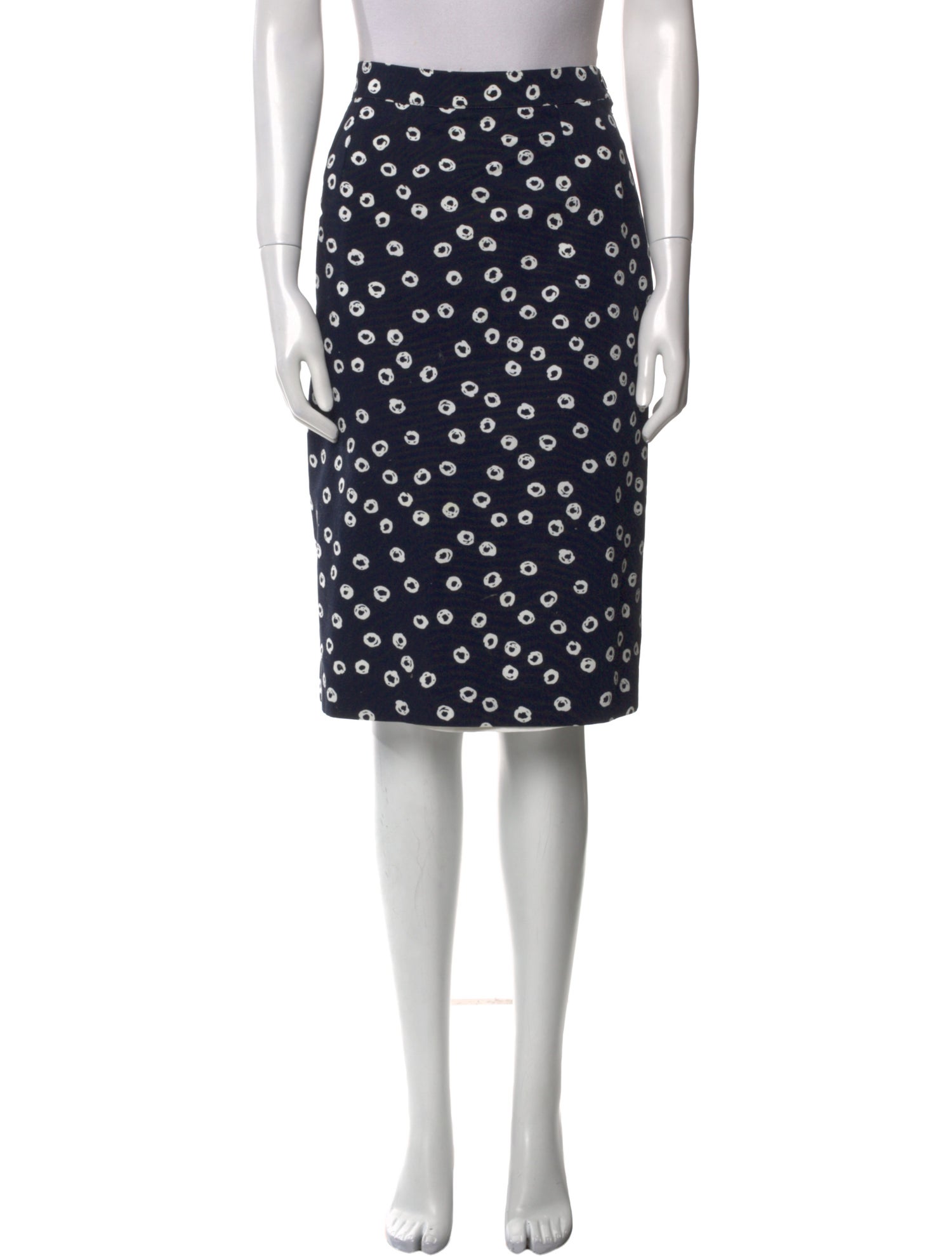 Yves Saint Laurent Printed Knee-Length Skirt