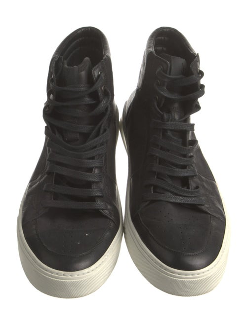 Yves Saint Laurent Leather Fringe Trim Accent Sneakers