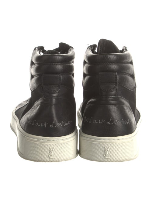 Yves Saint Laurent Leather Fringe Trim Accent Sneakers